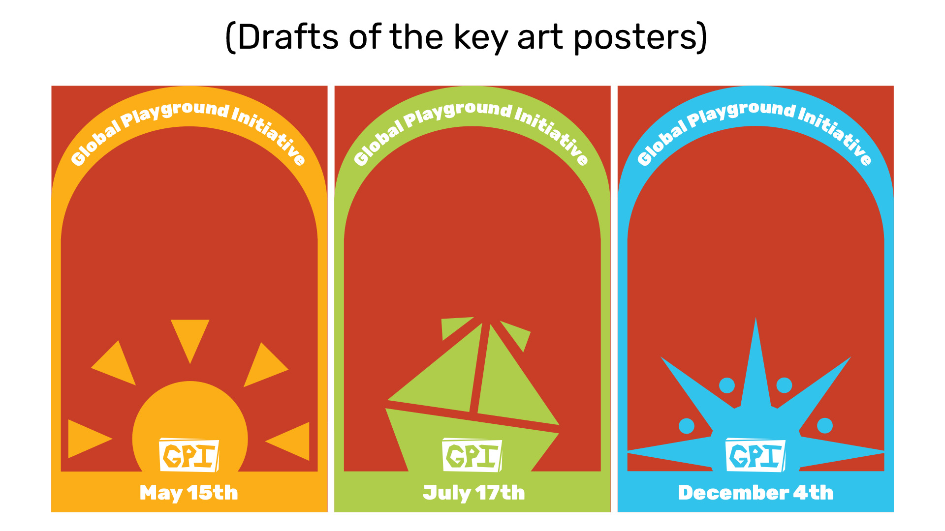key art posters drafts