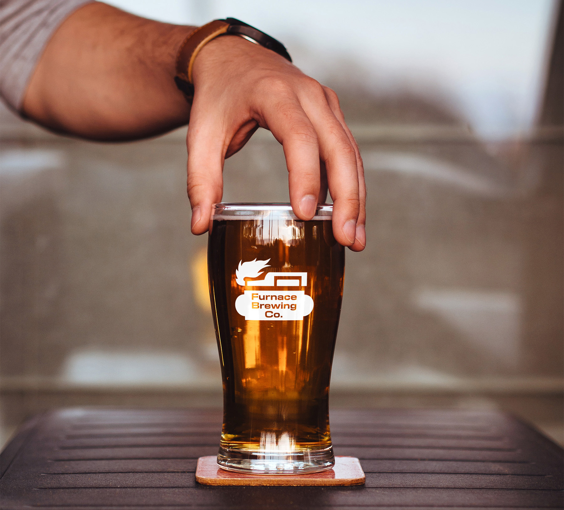 Beer Glass Mockup