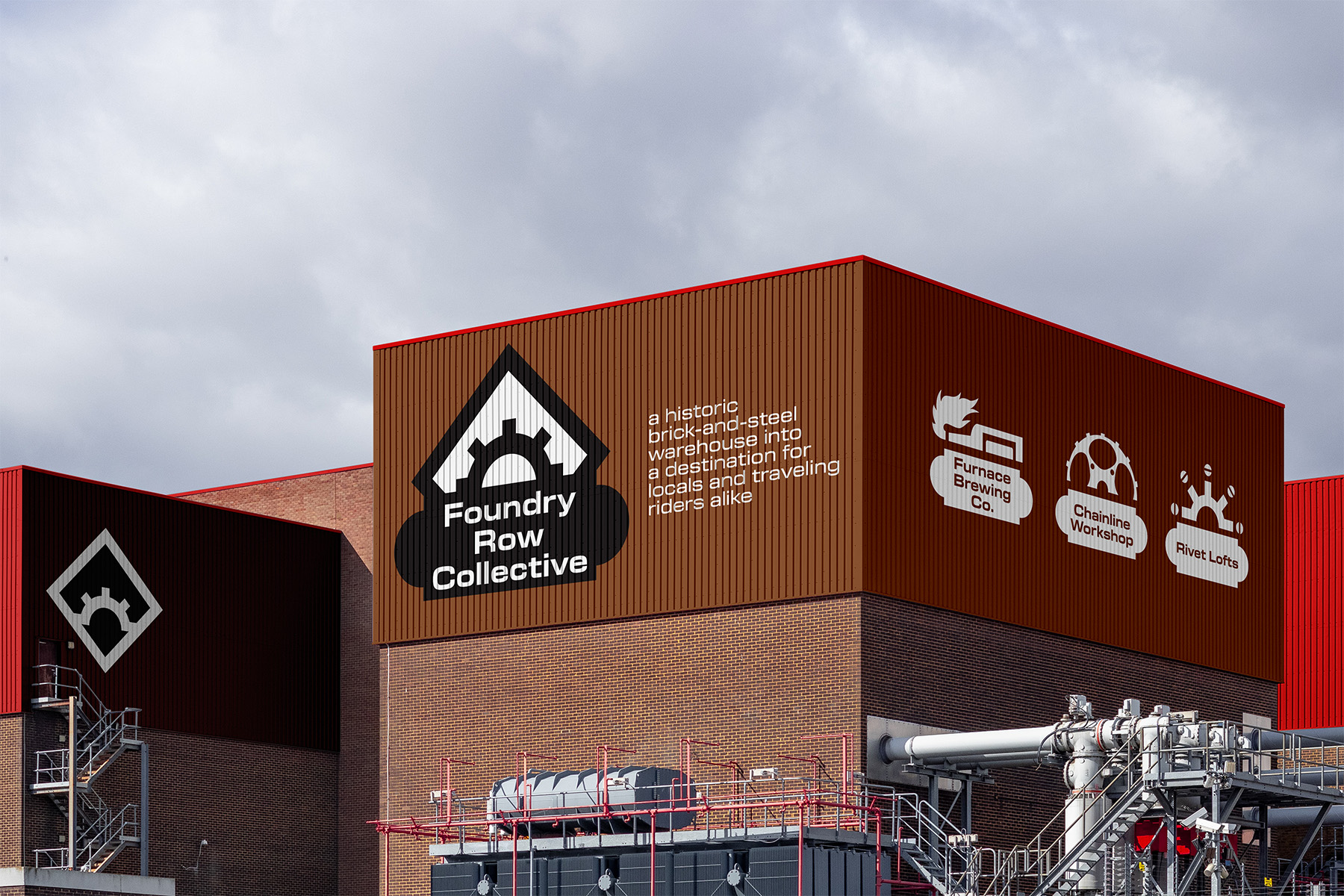 Free Warehouse Building Mockup