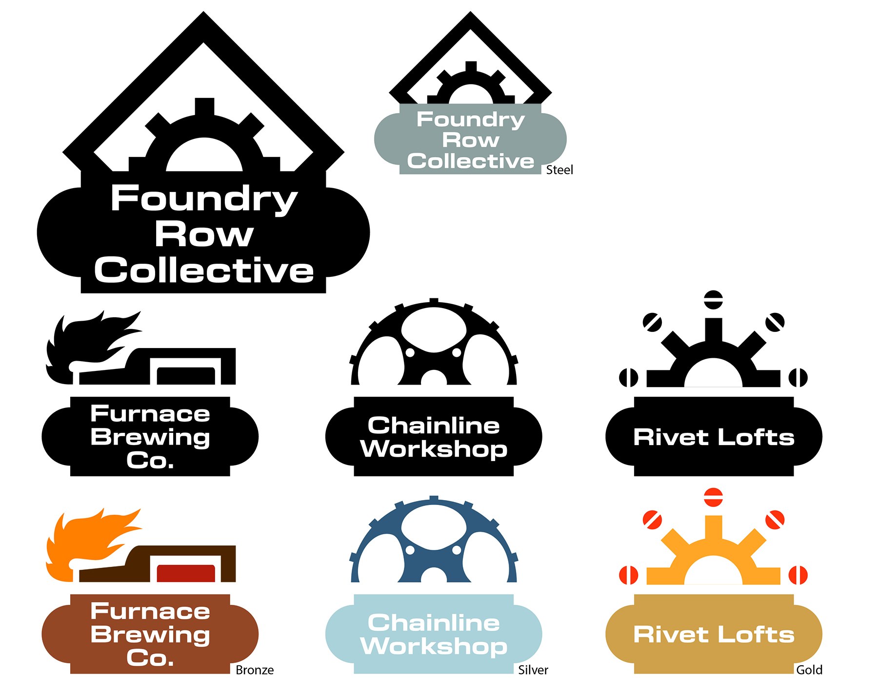 Foundry Row Logo Ideas